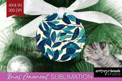 Eucalyptus Leaves Ornament PNG - Botanical PNG Sublimation Product Image 1