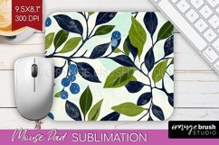 Eucalyptus Leaves Mouse Pad Sublimation - Botanical Mousepad Product Image 1