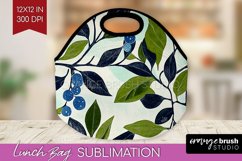 Eucalyptus Leaves Lunch Bag - Botanical Lunch Bug PNG Product Image 1