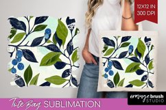 Eucalyptus Leaves Tote Bag - Botanical Tote Bag PNG Product Image 1