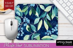 Eucalyptus Leaves Mouse Pad Sublimation - Botanical Mousepad Product Image 1