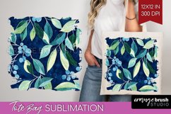Eucalyptus Leaves Tote Bag - Botanical Tote Bag PNG Product Image 1