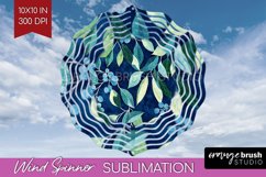 Eucalyptus Leaves Wind Spinner Sublimation PNG - Bonanical Product Image 1