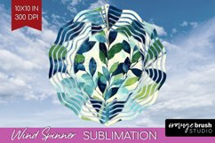 Eucalyptus Leaves Wind Spinner Sublimation PNG - Bonanical Product Image 1