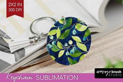 Eucalyptus Leaves Keychain PNG - Bonanical Keychain Product Image 1