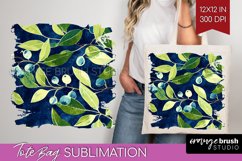 Eucalyptus Leaves Tote Bag - Botanical Tote Bag PNG Product Image 1