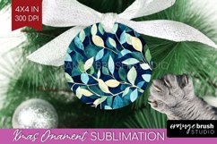 Eucalyptus Leaves Ornament PNG - Botanical PNG Sublimation Product Image 1