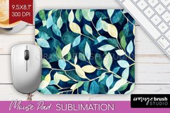 Eucalyptus Leaves Mouse Pad Sublimation - Botanical Mousepad Product Image 1