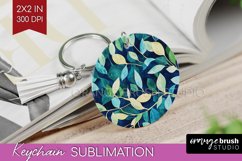 Eucalyptus Leaves Keychain PNG - Bonanical Keychain Product Image 1