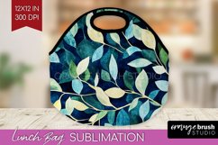 Eucalyptus Leaves Lunch Bag - Botanical Lunch Bug PNG Product Image 1