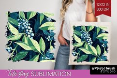 Eucalyptus Leaves Tote Bag - Botanical Tote Bag PNG Product Image 1