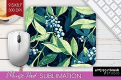 Eucalyptus Leaves Mouse Pad Sublimation - Botanical Mousepad Product Image 1