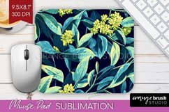 Eucalyptus Leaves Mouse Pad Sublimation - Botanical Mousepad Product Image 1