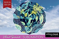 Eucalyptus Leaves Wind Spinner Sublimation PNG - Bonanical Product Image 1