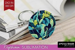 Eucalyptus Leaves Keychain PNG - Bonanical Keychain Product Image 1
