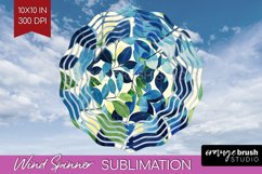 Eucalyptus Leaves Wind Spinner Sublimation PNG - Bonanical Product Image 1