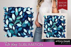 Eucalyptus Leaves Tote Bag - Botanical Tote Bag PNG Product Image 1