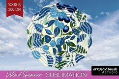 Eucalyptus Leaves Wind Spinner Sublimation PNG - Bonanical Product Image 1