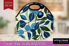 Eucalyptus Leaves Lunch Bag - Botanical Lunch Bug PNG Product Image 1