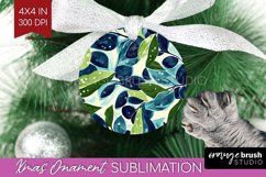 Eucalyptus Leaves Ornament PNG - Botanical PNG Sublimation Product Image 1