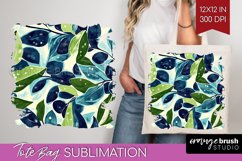 Eucalyptus Leaves Tote Bag - Botanical Tote Bag PNG Product Image 1