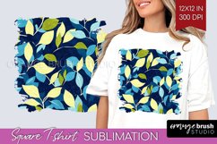 Eucalyptus Leaves Square Tshirt Background - Botanical PNG Product Image 1