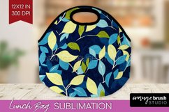 Eucalyptus Leaves Lunch Bag - Botanical Lunch Bug PNG Product Image 1