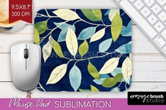 Eucalyptus Leaves Mouse Pad Sublimation - Botanical Mousepad Product Image 1