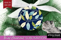 Eucalyptus Leaves Ornament PNG - Botanical PNG Sublimation Product Image 1