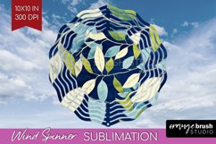 Eucalyptus Leaves Wind Spinner Sublimation PNG - Bonanical Product Image 1
