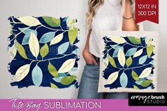 Eucalyptus Leaves Tote Bag - Botanical Tote Bag PNG Product Image 1