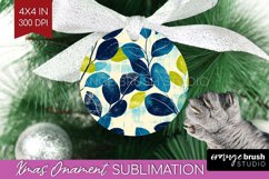 Eucalyptus Leaves Ornament PNG - Botanical PNG Sublimation Product Image 1