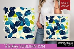 Eucalyptus Leaves Tote Bag - Botanical Tote Bag PNG Product Image 1