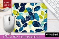 Eucalyptus Leaves Mouse Pad Sublimation - Botanical Mousepad Product Image 1