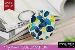 Eucalyptus Leaves Keychain PNG - Bonanical Keychain Product Image 1
