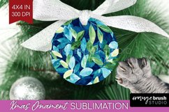 Eucalyptus Leaves Ornament PNG - Botanical PNG Sublimation Product Image 1