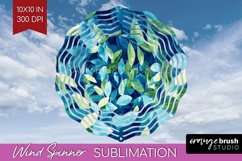Eucalyptus Leaves Wind Spinner Sublimation PNG - Bonanical Product Image 1