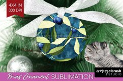 Eucalyptus Leaves Ornament PNG - Botanical PNG Sublimation Product Image 1
