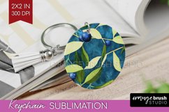 Eucalyptus Leaves Keychain PNG - Bonanical Keychain Product Image 1