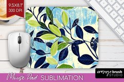 Eucalyptus Leaves Mouse Pad Sublimation - Botanical Mousepad Product Image 1