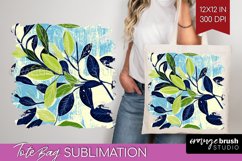 Eucalyptus Leaves Tote Bag - Botanical Tote Bag PNG Product Image 1
