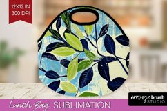 Eucalyptus Leaves Lunch Bag - Botanical Lunch Bug PNG Product Image 1