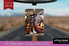 Boxer Dog Air Freshener PNG Halloween PNG Sublimation Product Image 1