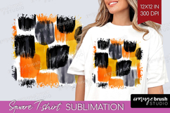 Halloween Square Tshirt Background - Brush Stroke PNG Product Image 1