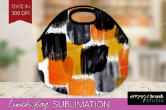 Halloween Lunch Bag - Brush Stroke Lunch Bug PNG Sublimation Product Image 1