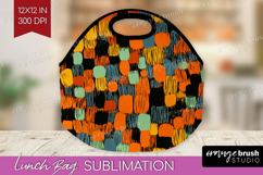 Halloween Lunch Bag - Brush Stroke Lunch Bug PNG Sublimation Product Image 1