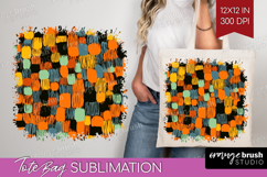 Halloween Tote Bag - Brush Stroke Tote Bag PNG Sublimation Product Image 1