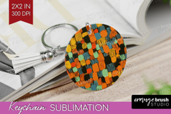 Halloween Keychain PNG - Brush Stroke Keychain Sublimation Product Image 1