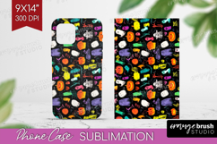 Halloween Phone Case PNG - Brush Stroke Case PNG Sublimation Product Image 1