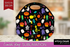 Halloween Lunch Bag - Brush Stroke Lunch Bug PNG Sublimation Product Image 1
